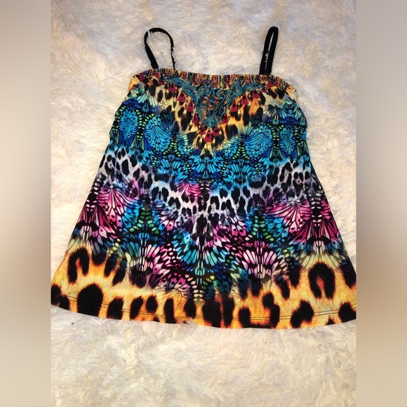 Colorful Butterfly print tankini - Picture 5 of 15